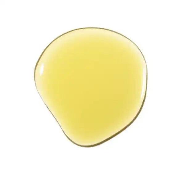 Drop or puddle of yellow liquid with a translucent, glossy appearance.